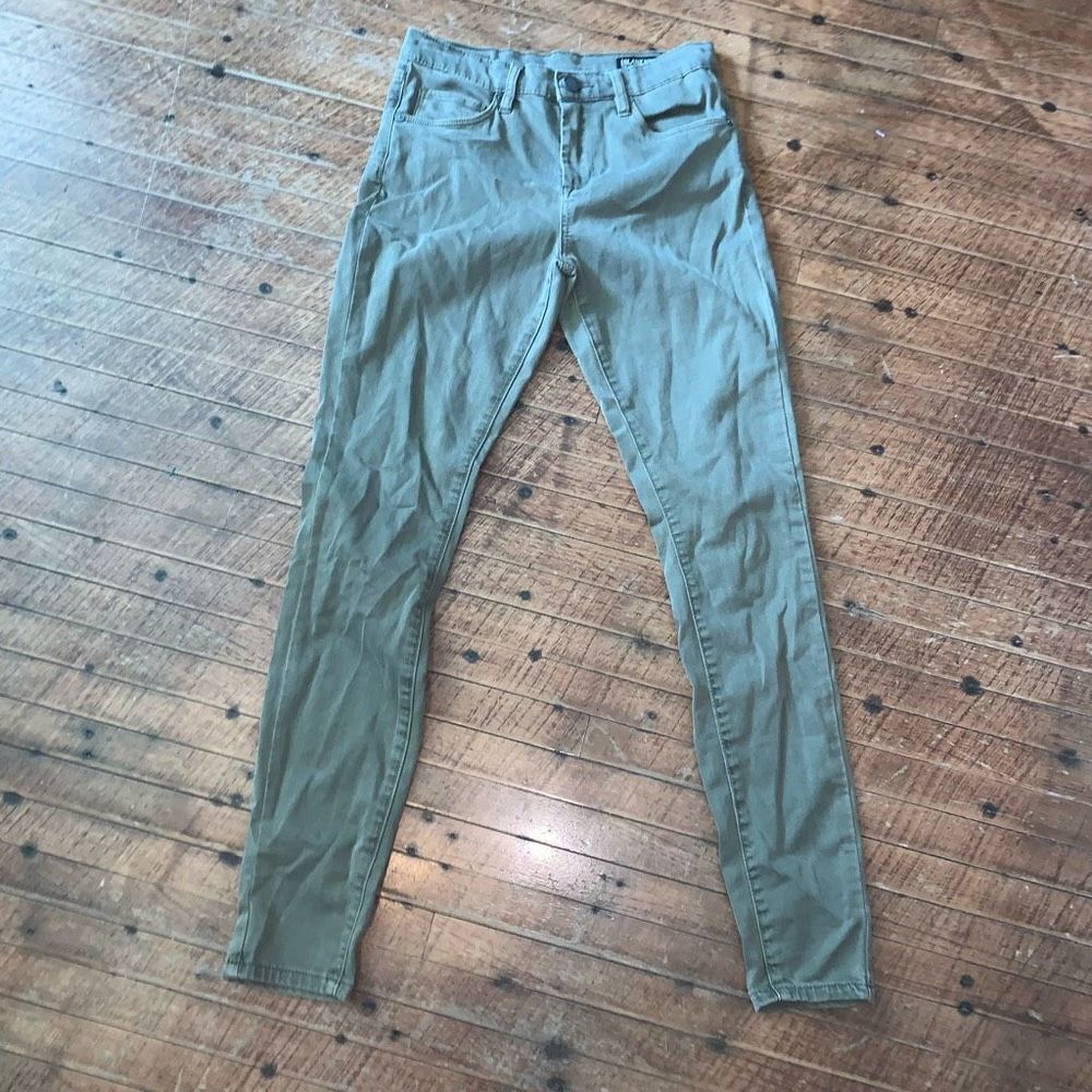 Blank NYC army green 25 The Great Jones slim ankle pants